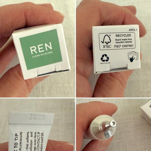 Ren Evercalm Gentle Cleansing Milk Sample Size 0.03oz Vegan Clean Skincare - Picture 2 of 5